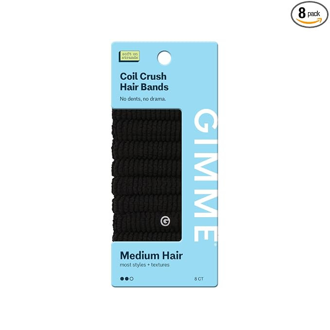 Gimme Beauty Medium Hair Spiral Phone Cord Hair Bands - No-Snag Elastic Bands for All Hair Types ... | Amazon (US)