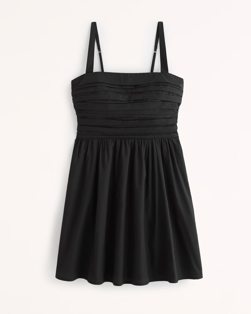 Emerson Poplin Wide Strap Mini Dress | Abercrombie & Fitch (US)