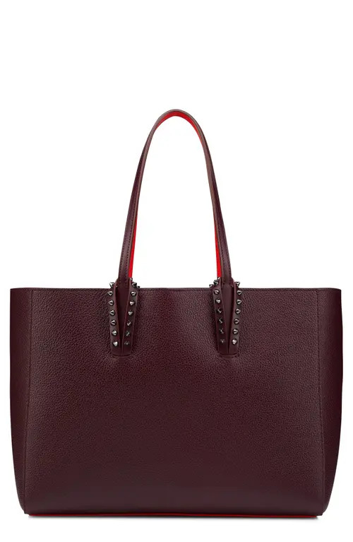 Christian Louboutin Small Cabata Soft Leather Tote in Amara/Gun Metal at Nordstrom | Nordstrom