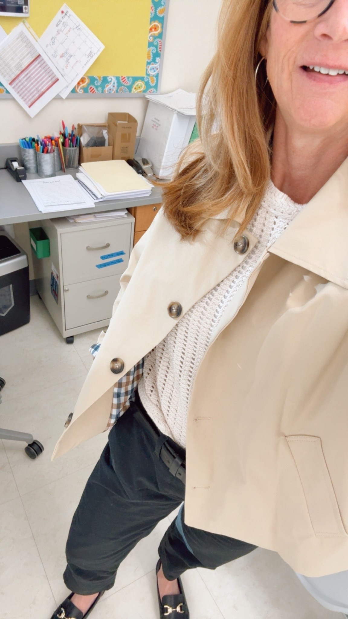 What I’m wearing today as an elementary teacher. Love this lightweight jacket for spring, it’s the perfect weight layered over this sweater. #teacherlife

#LTKOver40 #LTKWorkwear #LTKTravel