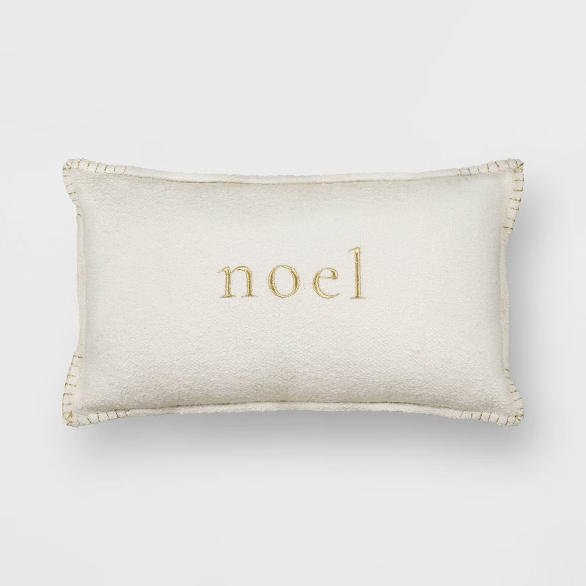 Noel Lumbar Throw Pillow Cream/Gold - Threshold™ | Target