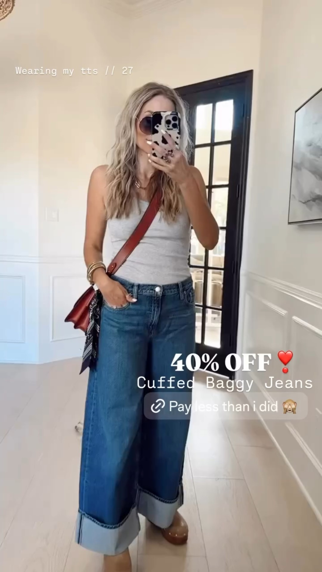 40% OFF❣️ the cutest cuffed baggy jeans I’ve ever seen. Sizes will go fast, so grab them while you can.

Wearing my tts // 27



#LTKootd #LTKgrwm #LTKSaleAlert