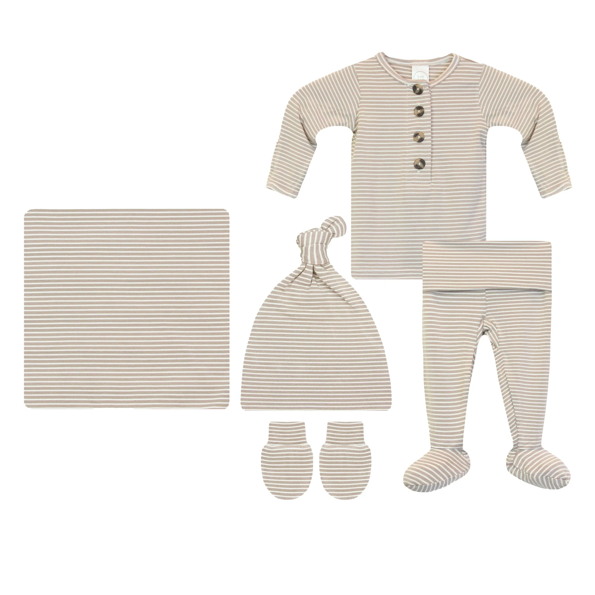 Banks Newborn Hat Bundle (Top + Bottom) | Lou Lou & Company