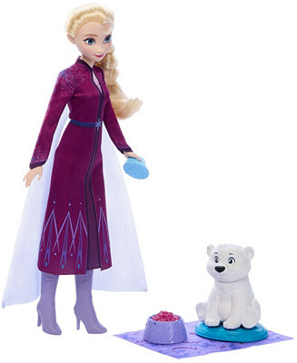 Disney Princess Frozen Elsa Fashion Doll and Polar Bear Cub Figure - Macy's | Macy's