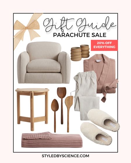 Parachute Sale - Everything 20% OFF. Modern furniture / Christmas gifts under 100 / Christmas gift guide under 200 / cotton bath robe / linen loungewear set / cozy slipper gifts / shearling lined slippers / cotton throw blanket / bedside table / nightstand / kitchen gifts / cozy home decor / modern home decor / living room furniture on sale / couch / sofa / gifts for the host / Sherpa slippers 

#LTKhome #LTKHoliday #LTKsalealert