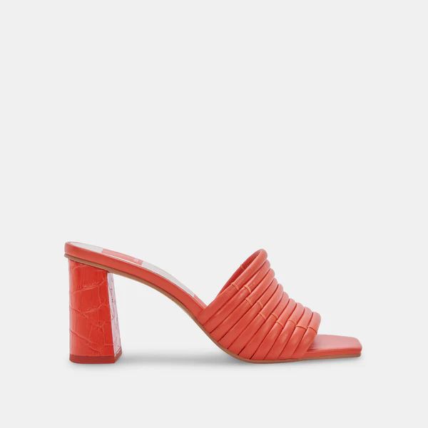 PRIANA HEELS IN PERSIMMON STELLA | DolceVita.com