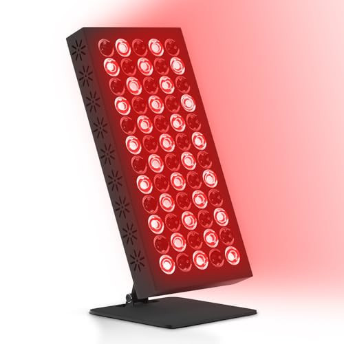 Hottoerak Red Light Panel with 60 LEDs, Red Light With Timer, Adjustable Angle & Brightness Red Lamp at Home and Office | Amazon (CA)