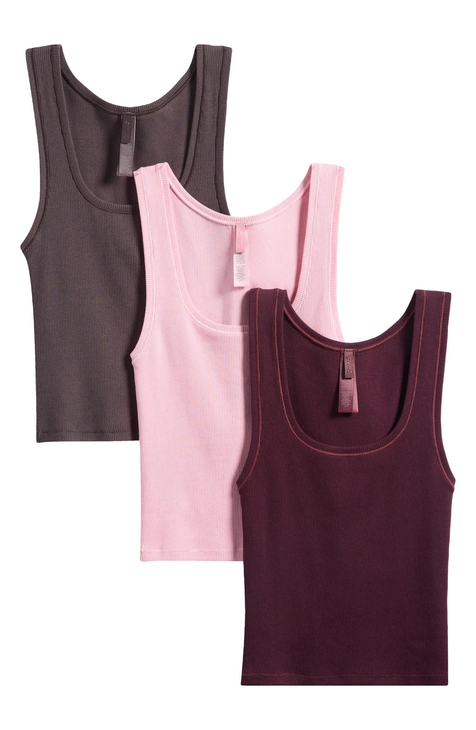 3-Pack Cotton Rib Tank | Nordstrom