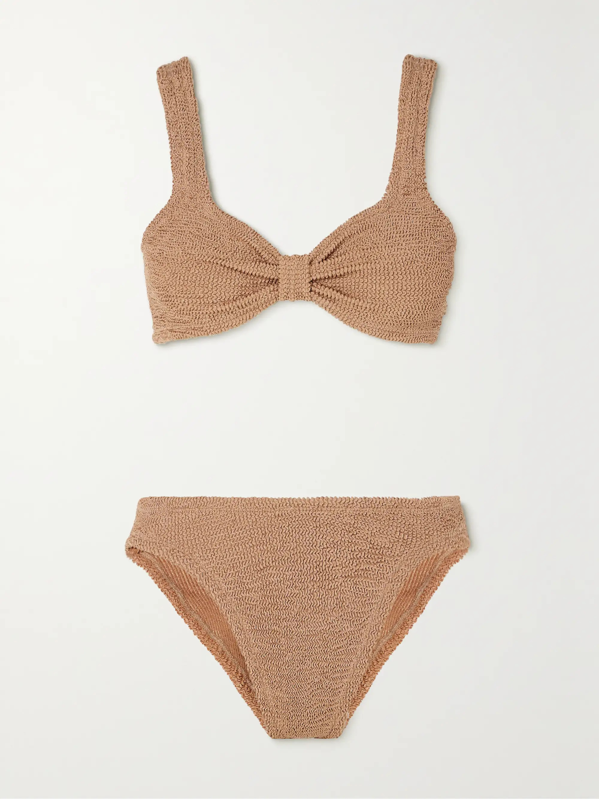 Bonnie metallic seersucker bikini | NET-A-PORTER (UK & EU)