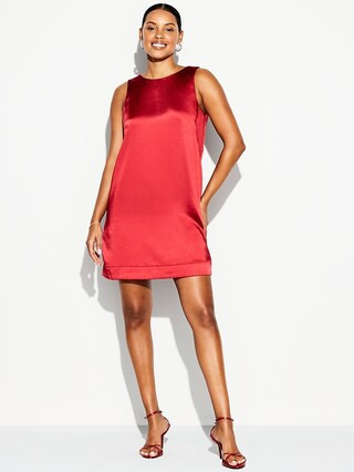 The Occasion by Old Navy Satin Mini Shift Dress | Old Navy (US)