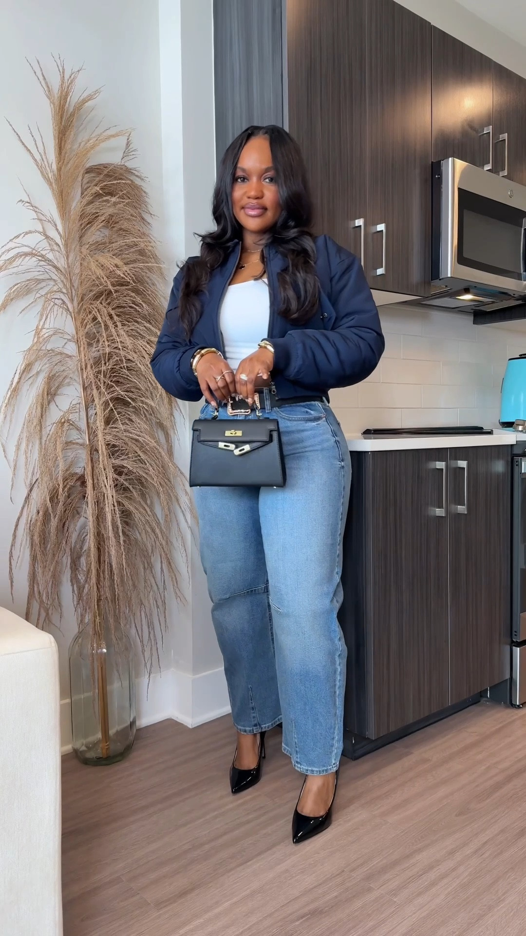 Yall! Peep this Scoop cropped bomber! it's giving all the vibes for a day out with the girls or casual brunch. Plus, you know I had to throw in my Sofia by Sofia Vergara high rise jeans for those times I want that polished, put together look but still comfy enough for shopping or casual date night.

I'm wearing a size Small in the jacket. The reviews say to size down
I Wearing a size 6 in the jeans 👖 

I'm living in these YITTY leggings, that built in bra tank, and this cropped full zip jacket talk about comfy but still cute.

Perfect for running errands, grabbing coffee, or hitting that outdoor workout without looking like you just rolled outta bed. ☕️
I'm wearing a size Medium in leggings and Large in the bra and jacket.


#LTKStyleTip #LTKPetite #LTKFindsUnder100