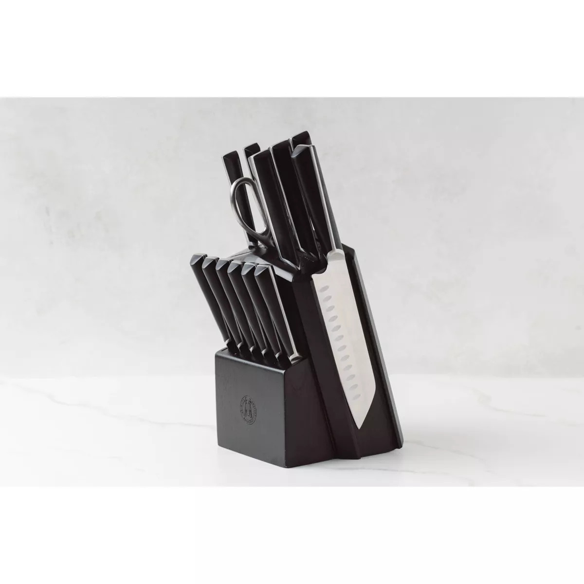 Schmidt Bros Cutlery Highline 14pc Knife Block Set Black/Silver | Target