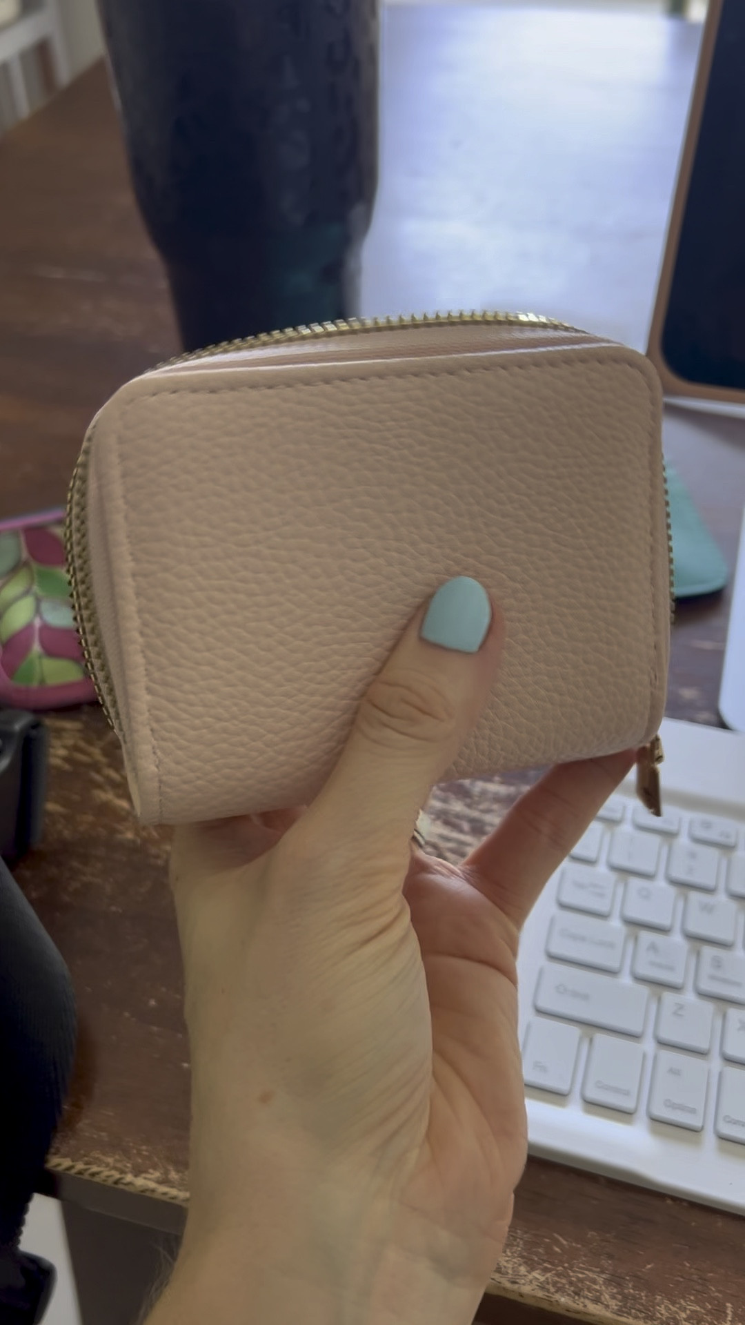 Compact yet functional leather wallet
Two zippered sections; one with several card slots and the other is more open 
Holds quite a bit and fits easily even in a small belt bag
Purse organization 
Travel wallet
A great gift or stocking stuffer 
$8 right now 
Gifts for her 

#LTKitbag #LTKover40 #LTKGiftGuide