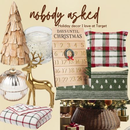 Target holiday decor: fairy light candle, pillows, reindeer, tree, Christmas countdown (I own this exact one)

#LTKfindsunder50 #LTKSeasonal #LTKHoliday