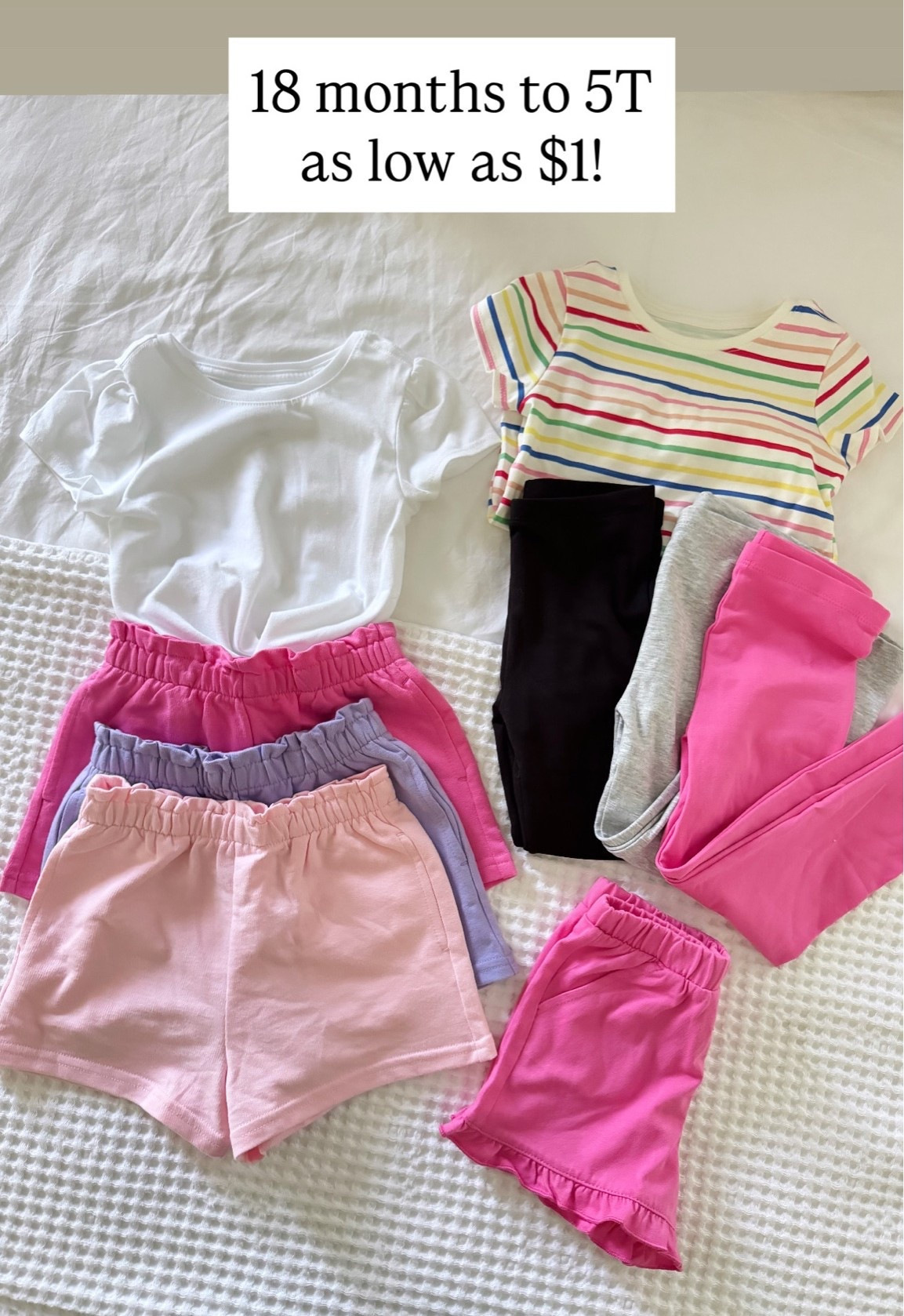 obviously didn’t skip on the girrrlieeez either —all of this was $1 in stores! 18 months up to 5T. Everything online is under $5! Tons of different colors of each 👧

Look at those cute little puff sleeves!

#LTKSaleAlert #LTKBaby #LTKKids