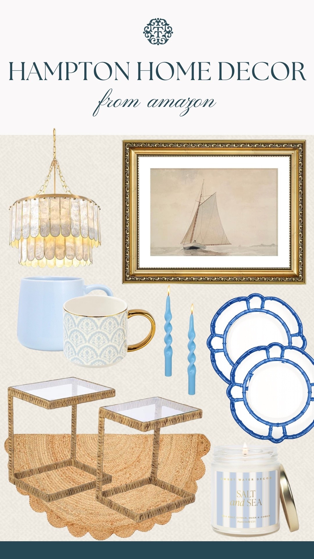 For anyone chasing that Hampton home decor look, it’s all about mixing timeless pieces that still feel easy to live with. These Amazon finds bring in the coastal touches, from blue accents to woven layers and classic decor that works in so many spaces. The kind of pieces you can scatter around your home and make everything feel more pulled together. 

 #LTKOver40 #LTKSeasonal #LTKHome