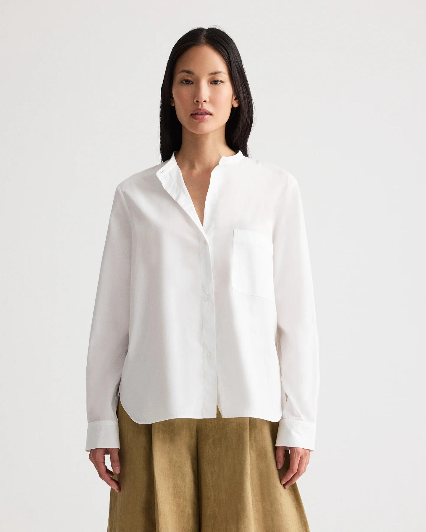 Tied Down Shirt in Superfine Cotton Shirting | TWP