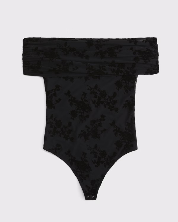 Women's Mesh Foldover Bodysuit | Women's Tops | Abercrombie.com | Abercrombie & Fitch (US)