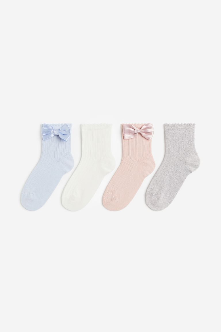 4-pack Ruffle-trimmed Socks | H&M (US + CA)