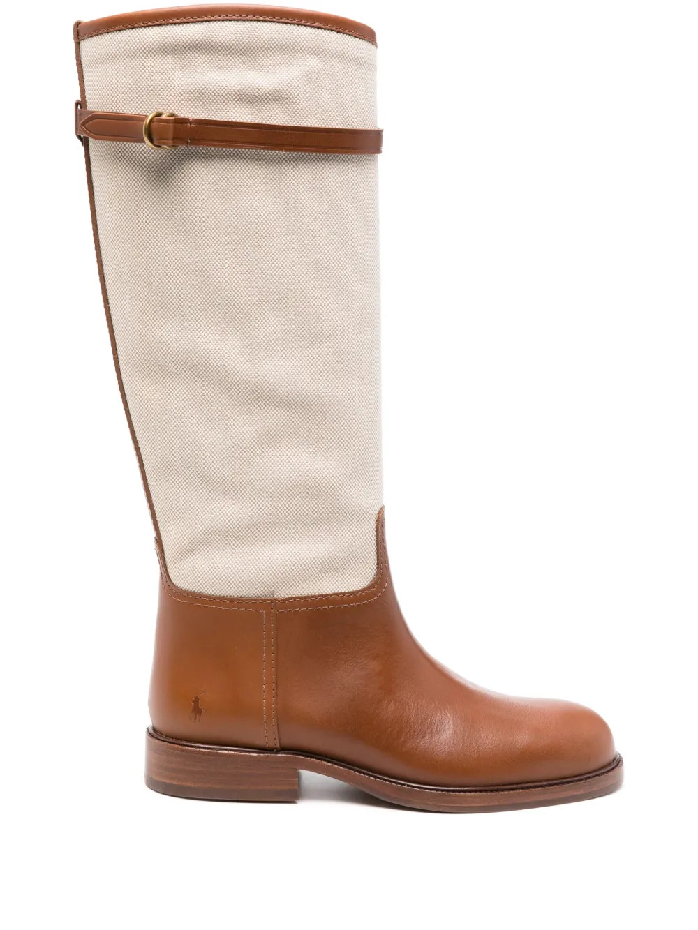 Polo-Pony-motif canvas boots | Farfetch Global