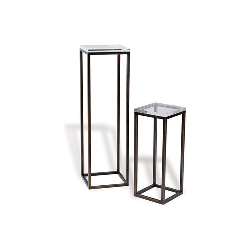 Asst. of 2 Drake Pedestals, Bronze | One Kings Lane