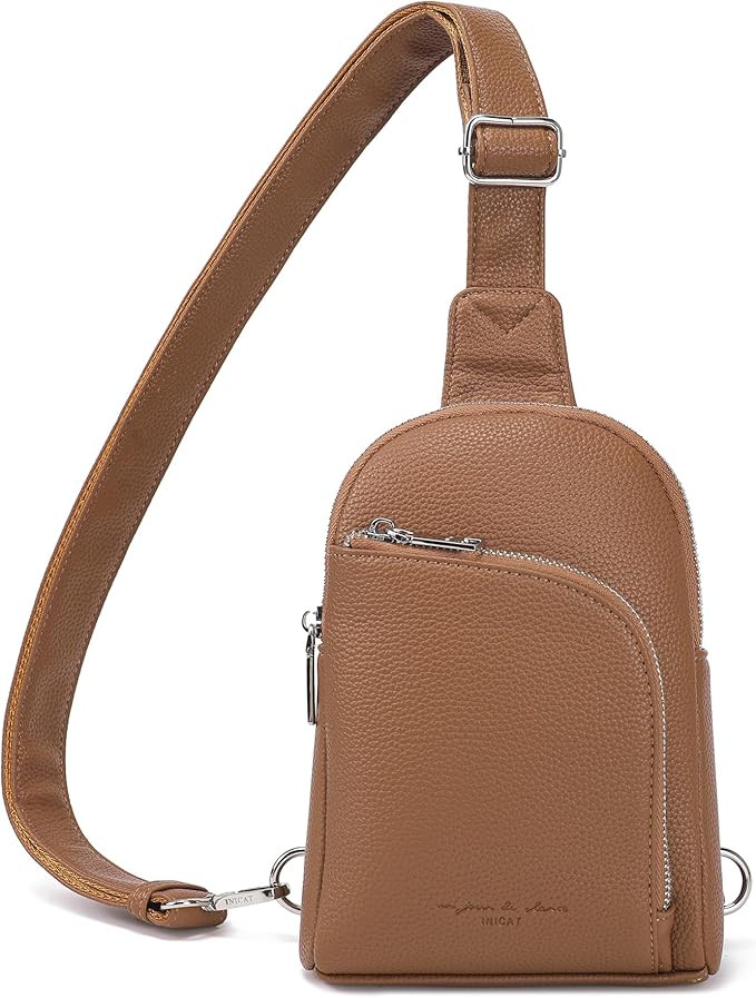 INICAT RFID Blocking Sling Bag, Anti Theft Crossbody Bag for Women, Travel Fanny Pack Style Purse... | Amazon (US)