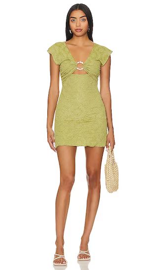 X Revolve Amelia Mini Dress in Sage Green | Revolve Clothing (Global)
