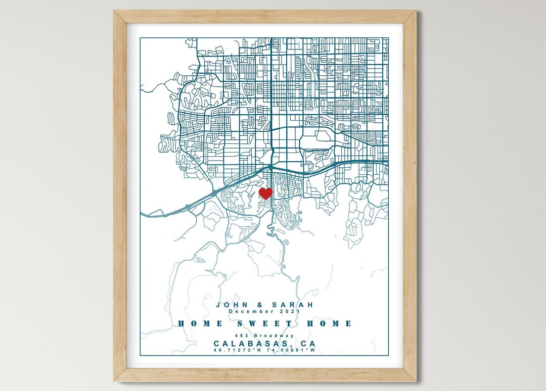 Personalized Housewarming Gifts, Personalized Home Map, First Home Gift for Couple, Home Sweet Ho... | Etsy (US)