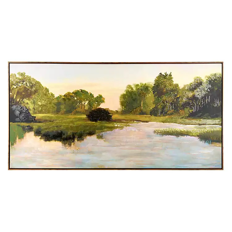 New! Low Country Framed Canvas Art Print | Kirklands