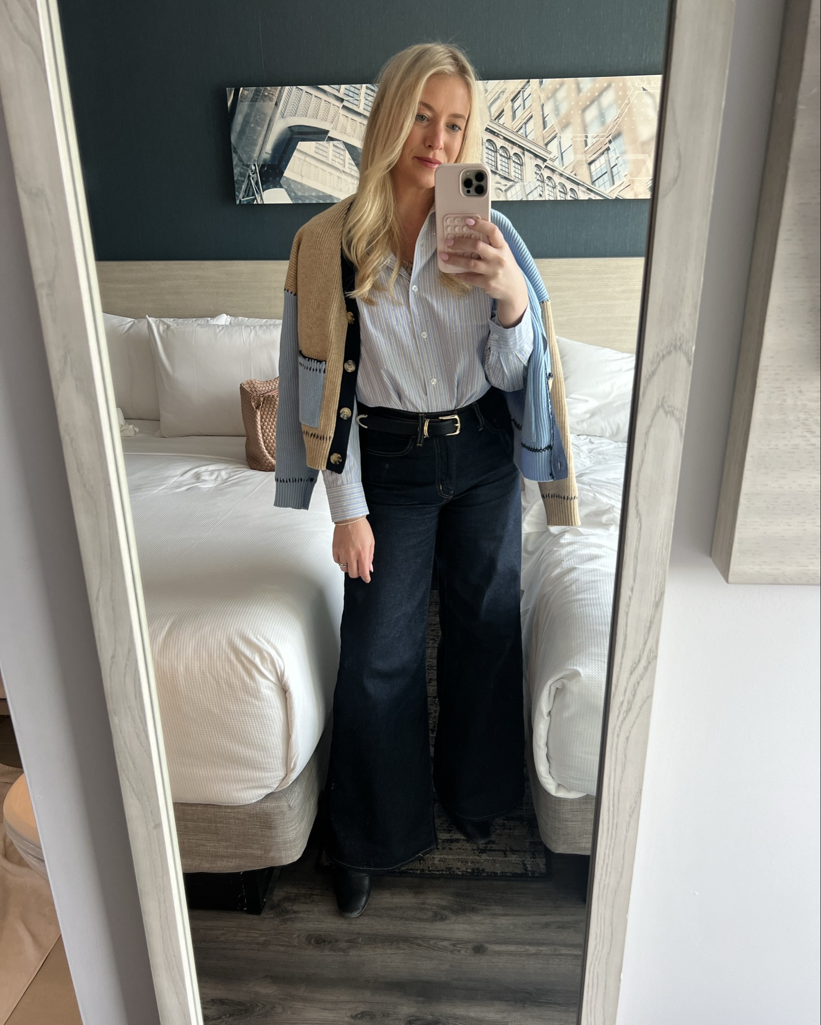 An easy work or brunch look with the best wide leg affordable denim and a basic button down shirt with a little extra flare 💎 

Actual shirt is Nordstrom rack and sold out but I found an almost identical one for $23!!

#LTKWorkwear #LTKmomlife #LTKgrwm