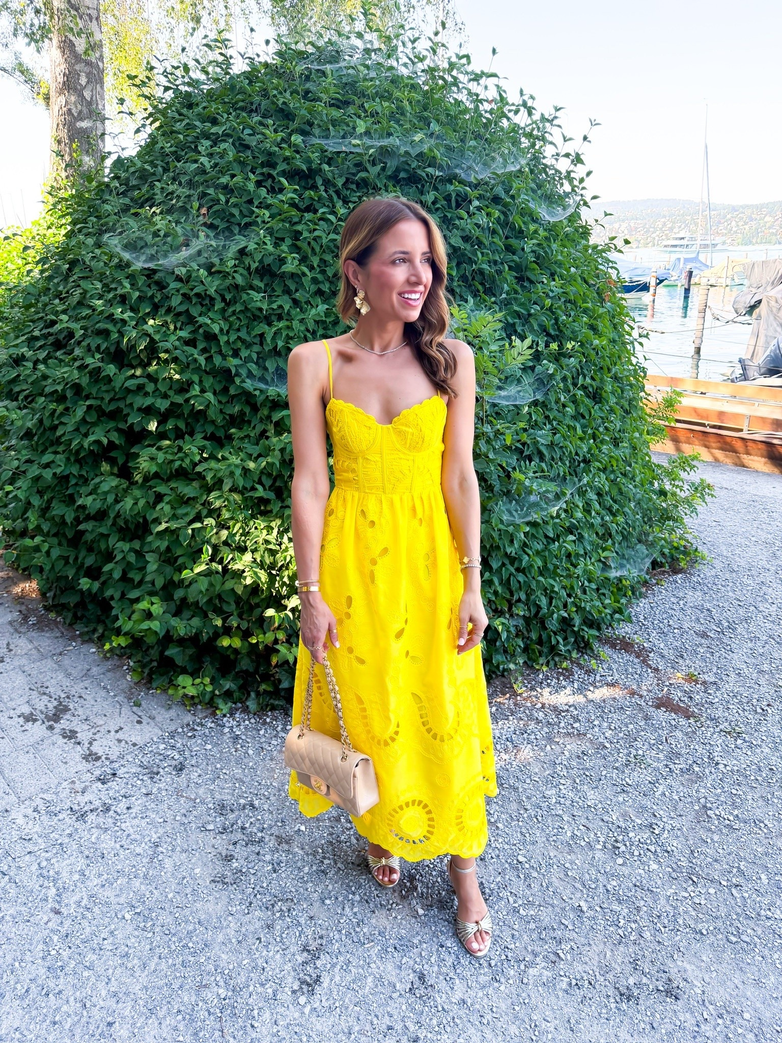 My Switzerland dinner outfit - which one should I wear? Cocktail dresses. Wedding guest dresses. Summer wedding guest. Fall wedding guest. Baby shower dress. Dinner dresses. Date night dresses. Party dresses. 
*XXS in yellow and XS in pink - yellow bust runs small so consider sizing up. You can adjust the straps on both.

#LTKootd #LTKWedding #LTKPetite