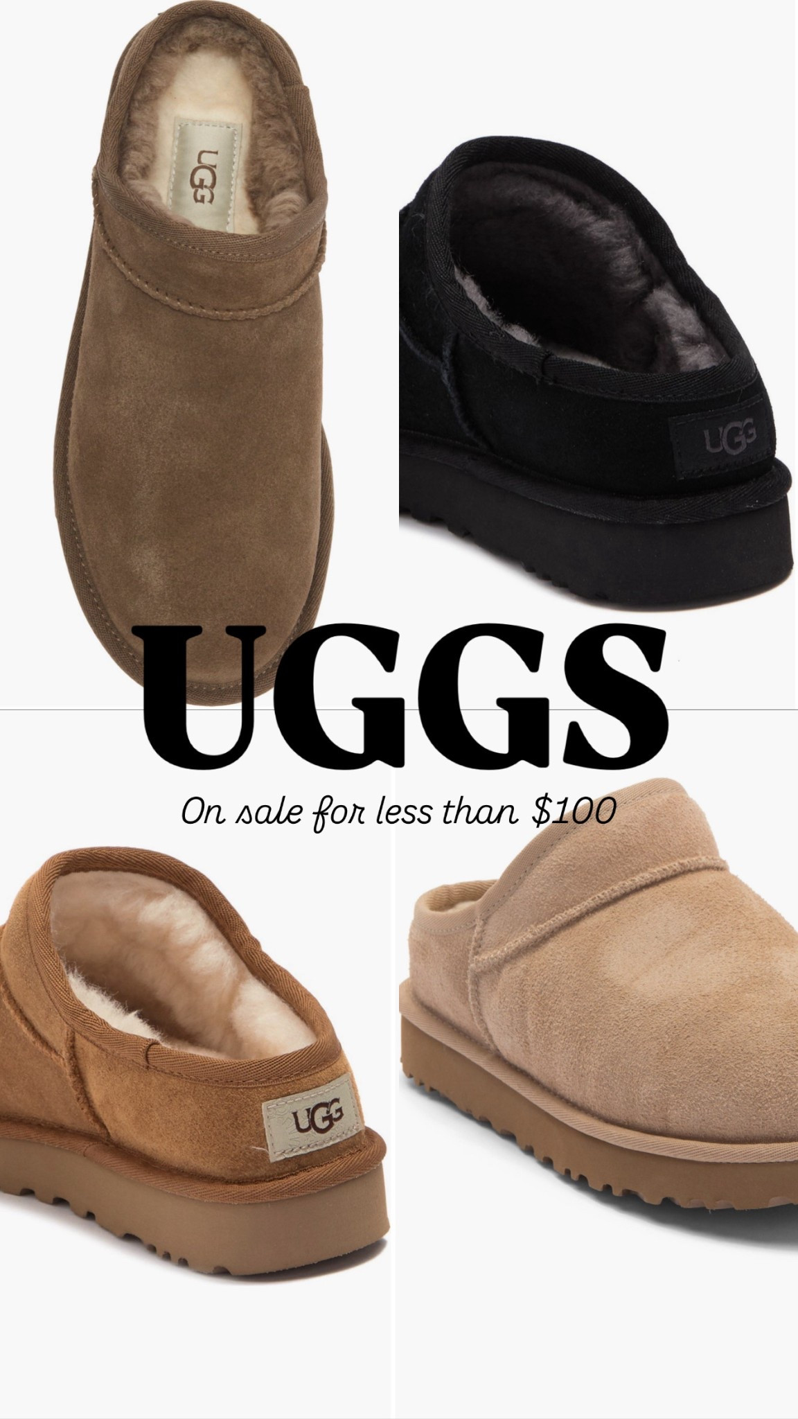 Such a great price!! Uggs Nordstrom Rack

#LTKSeasonal #LTKSaleAlert #LTKFindsUnder100