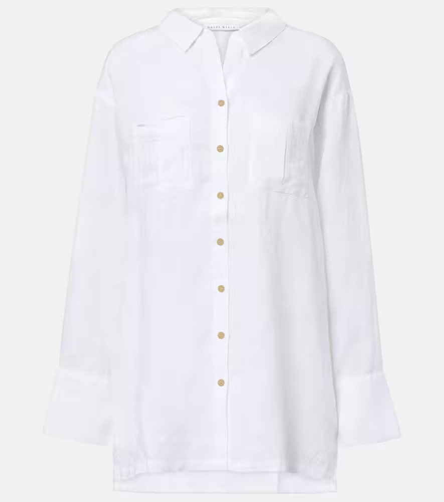 Heidi Klein White Bay linen shirt | Mytheresa (INTL)
