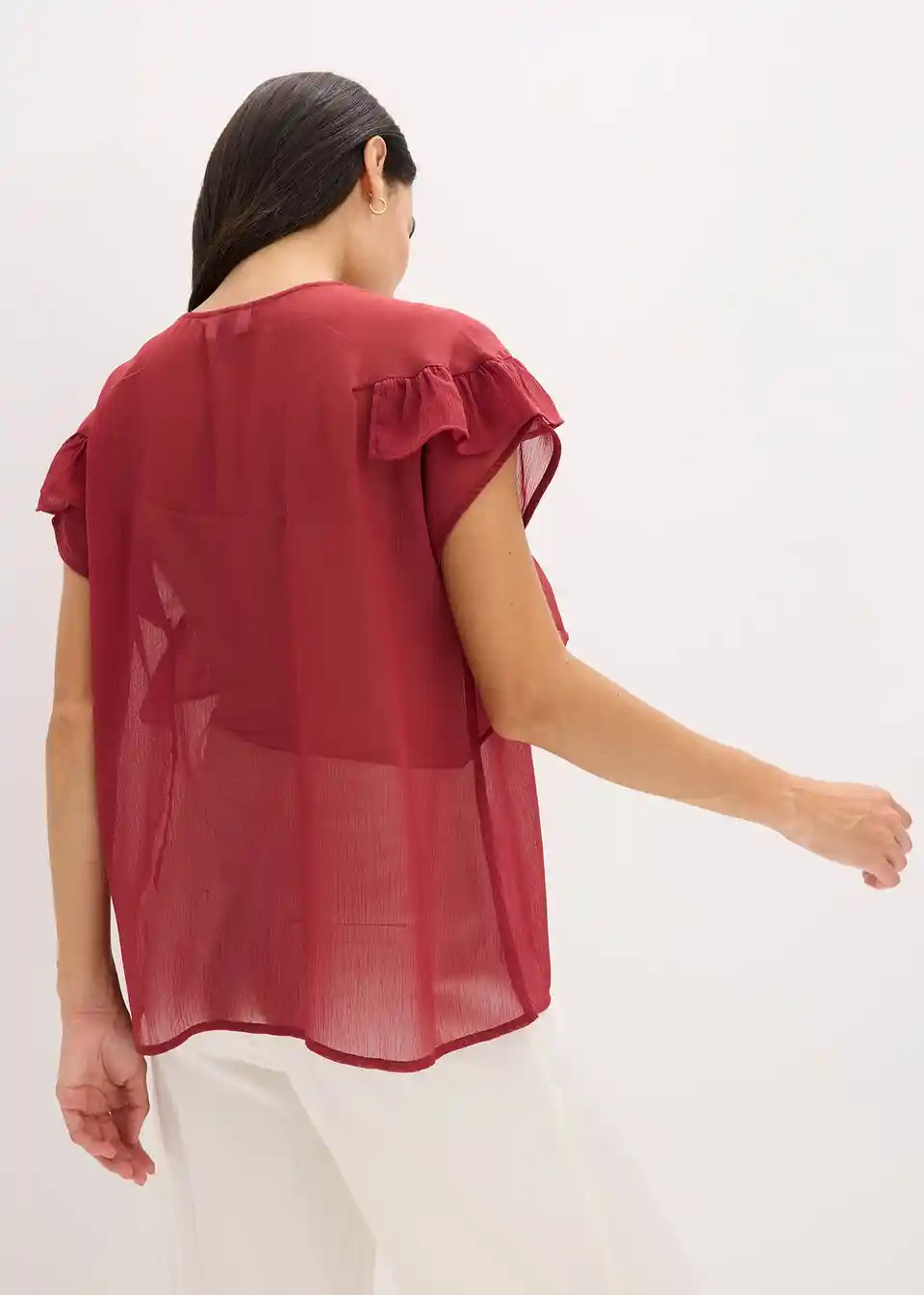 Chiffonbluse mit Volants | Bonprix DE