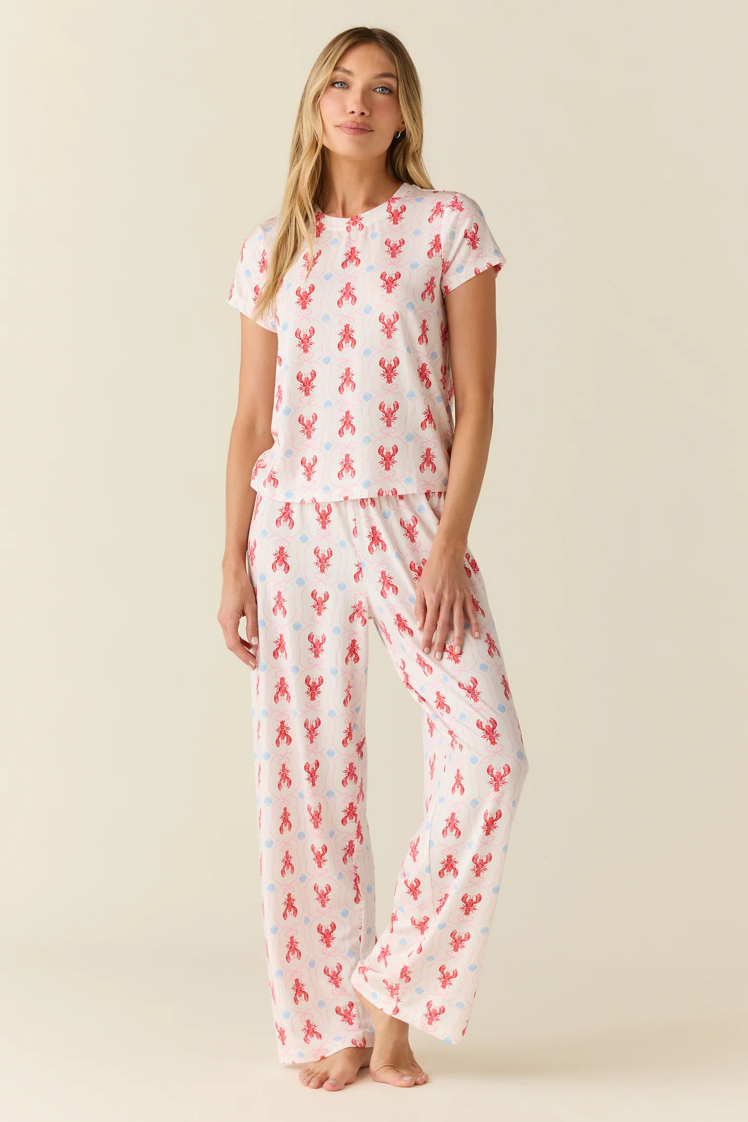 Bryn TENCEL™ Lyocell Tee PJ Set in Nantucket | MASONgrey