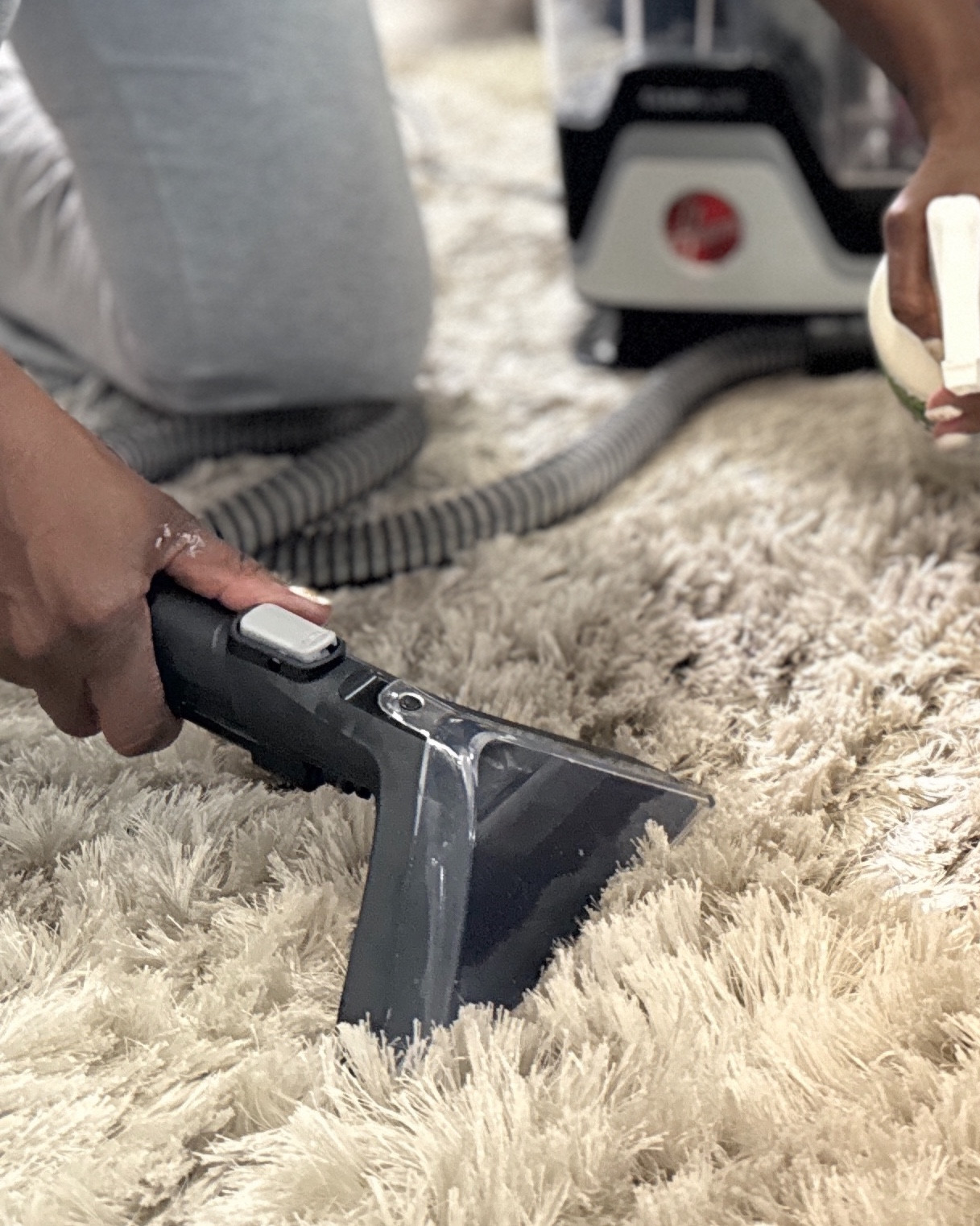 If You Know, You Know… White Rugs Are Work 😅 especially with two fur babies 🐶🐾

#LTKOver40 #LTKHome #LTKPets