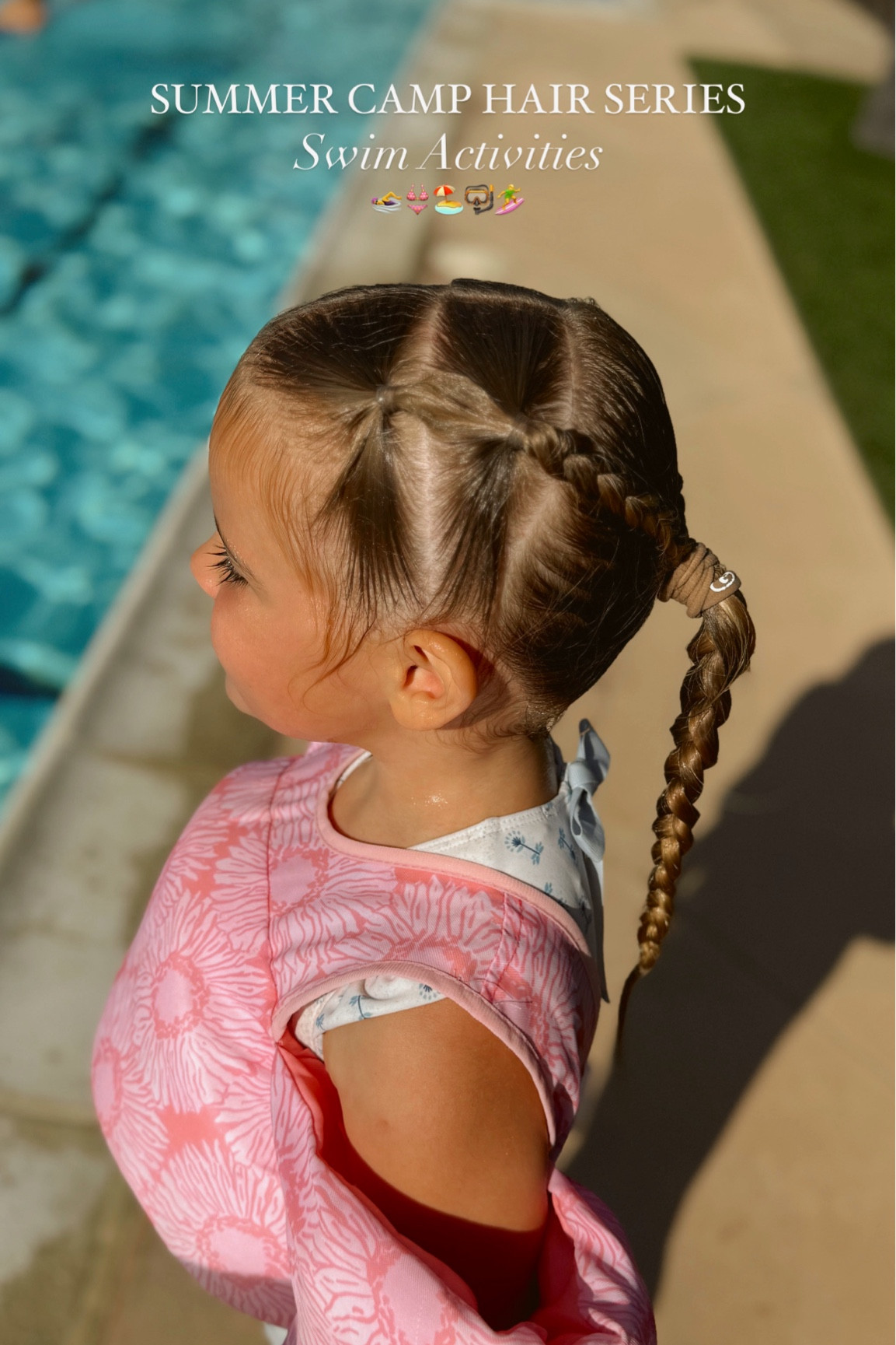 Swimming hairstyle that stays 