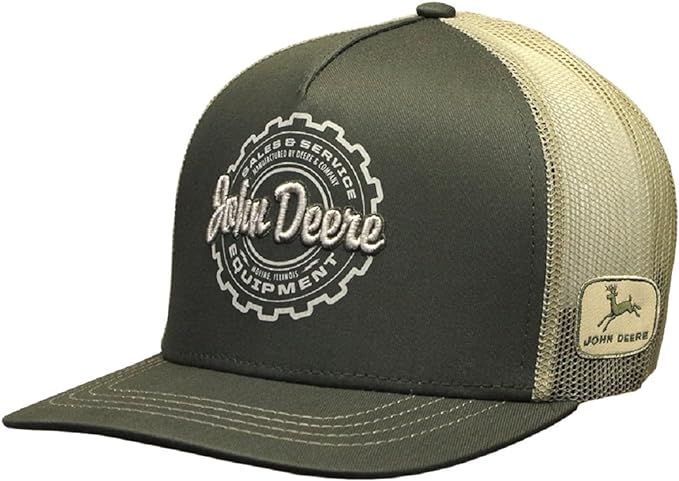 John Deere Brand Sales and Service Equipment Snapback Hat Olive | Amazon (US)