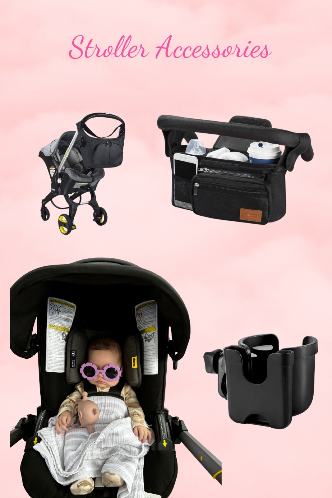 I asked on my stories about a cup holder and all my seasoned mom friends delivered! These were their suggestions and ones they’ve used!

So grateful for mom friends 💕

#LTKBaby