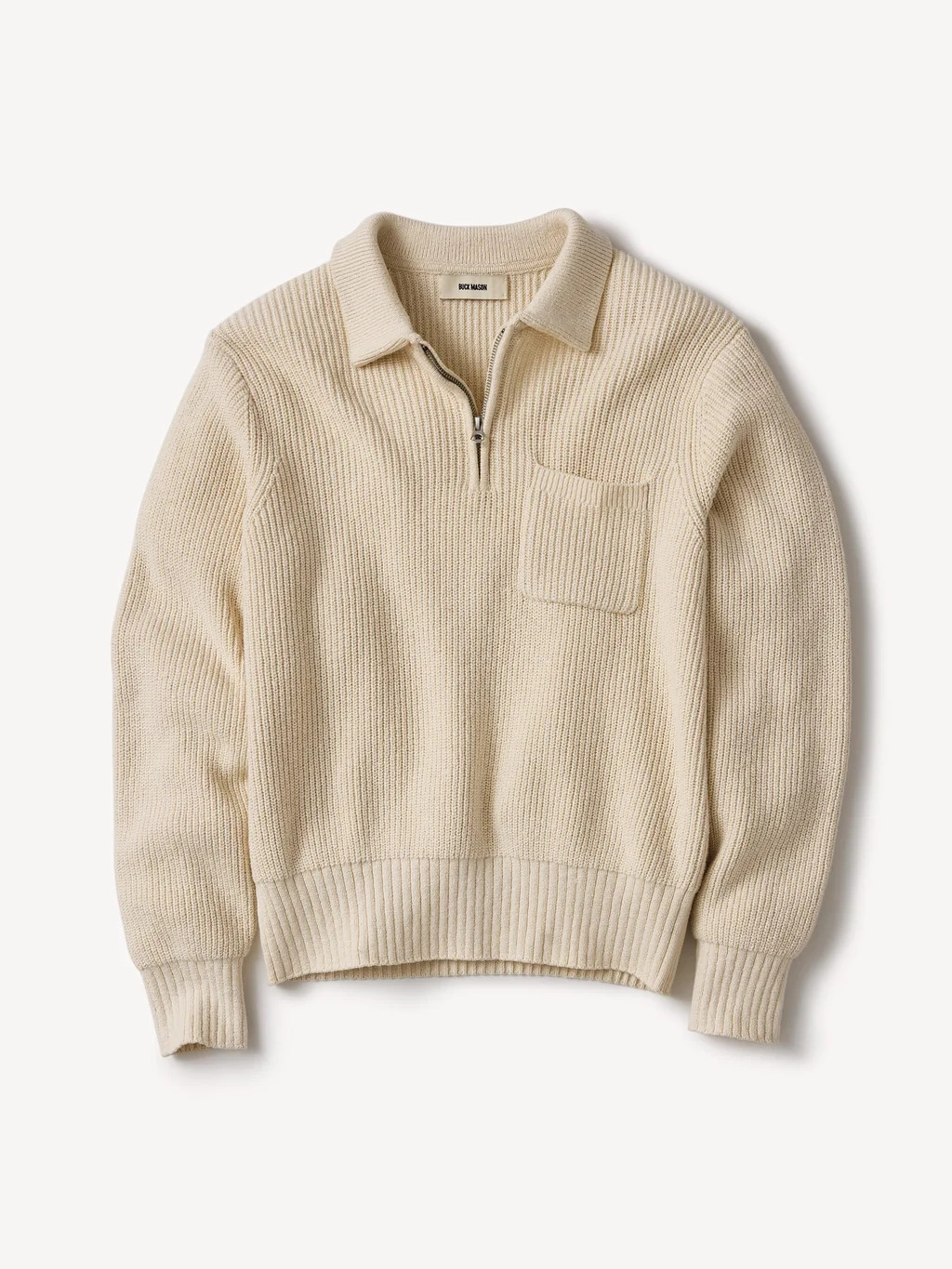 Sand Dollar Seafarer Cotton Quarter-Zip - Buck Mason- Modern American Classics | Buck Mason