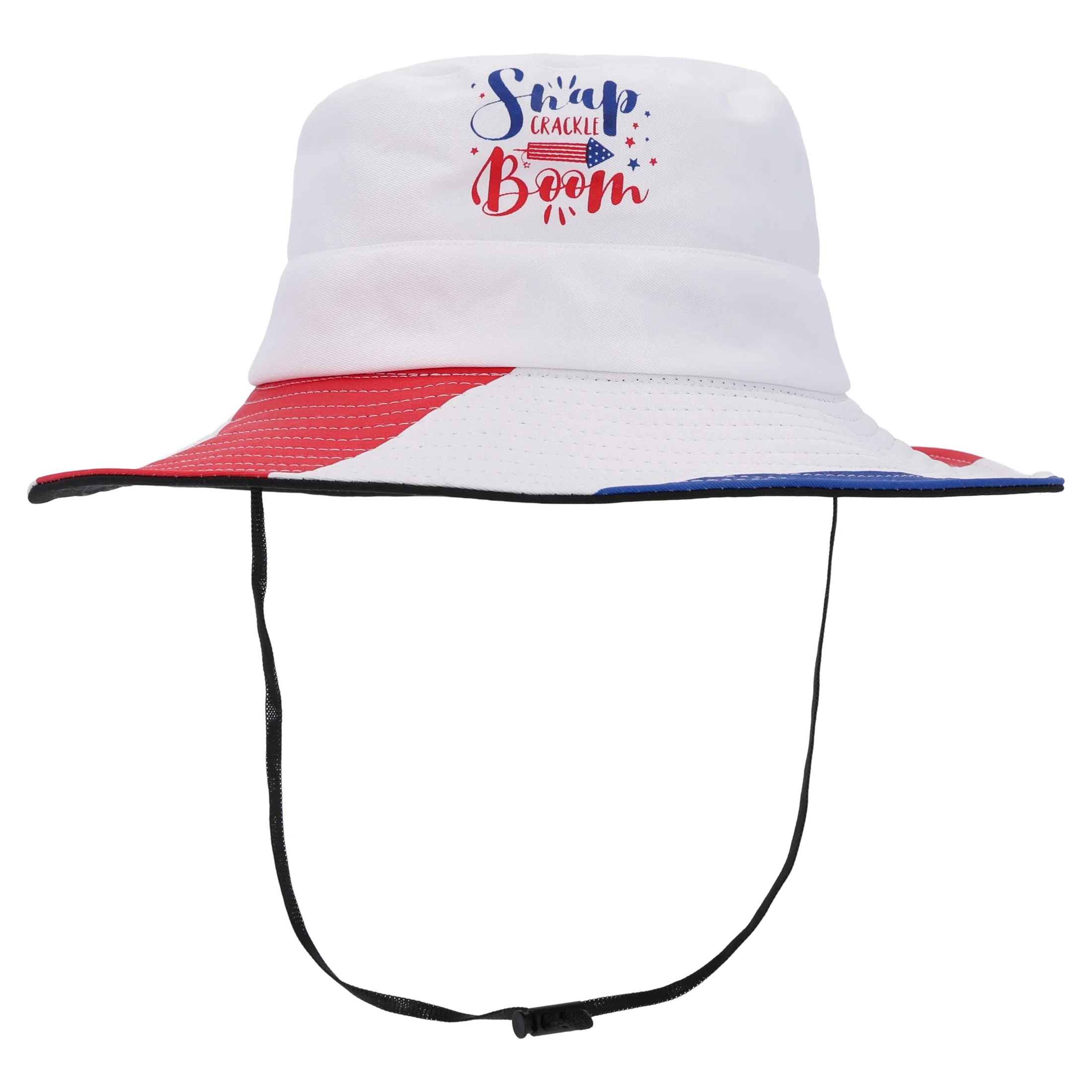 Snap Crackle Boom Beach Hat, Red/White/Blue, One Size, Patriotic by Way To Celebrate | Walmart (US)