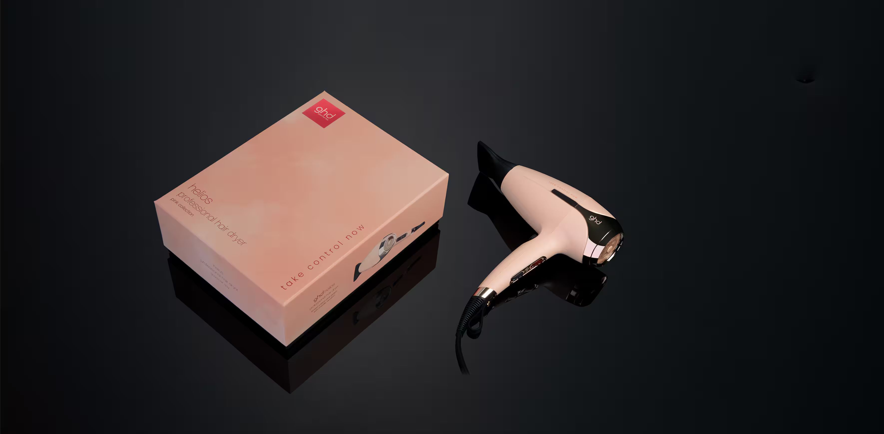 GHD HELIOS™ PROFESSIONAL HAIR DRYER IN PINK PEACH | ghd (UK)