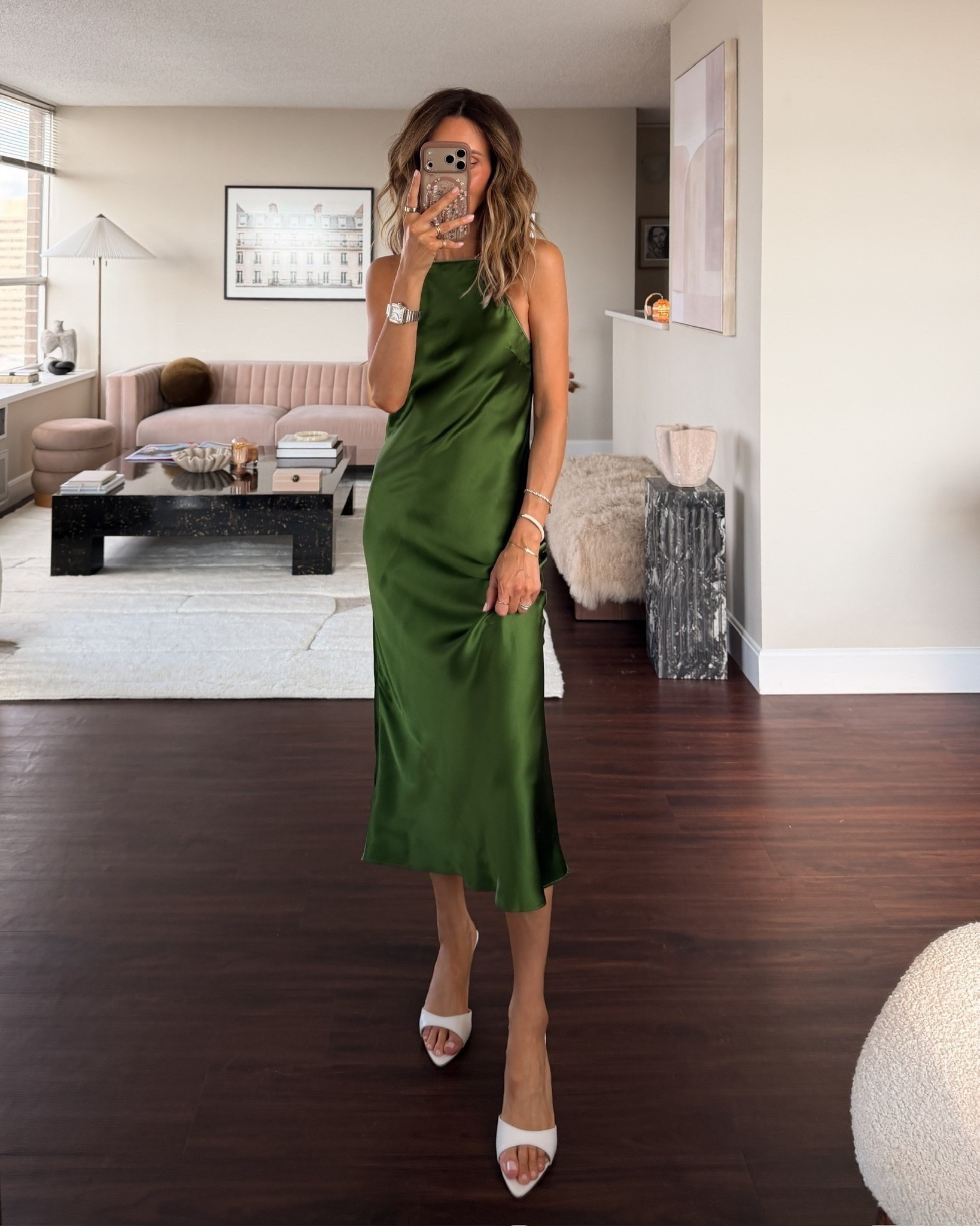 Love this satin dress for summer to fall weddings, date nights, super romantic and flattering

#LTKootd #LTKWedding #LTKSeasonal