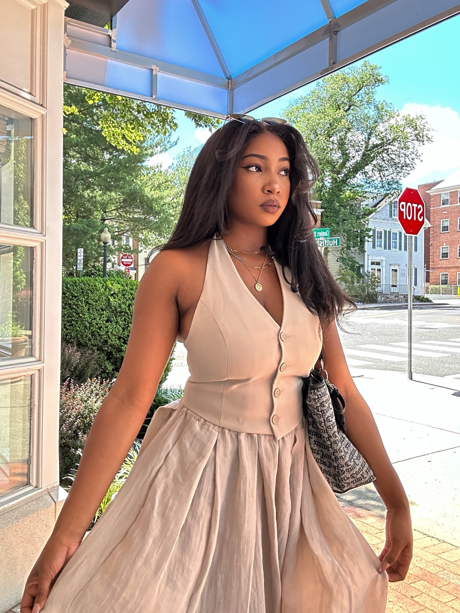 Love this all beige fit I wore for my stroll in Princeton. I have so many dupes as well for those who want to switch it up. But I felt so feminine and pretty in these pieces, especially with my latest favorite perfume scent, check it out! ✨

#LTKSummerSales #LTKVideo #LTKFindsUnder100