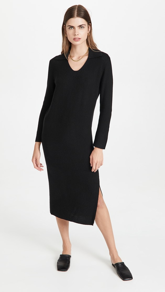 Cashmere Rib Polo Dress | Shopbop