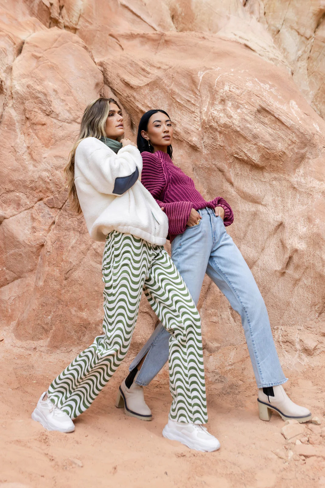 Jeremy Patterned Pants in Olive - böhme | Böhme US