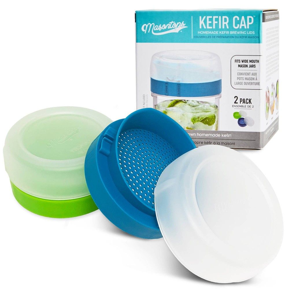 Masontops 2pk Kefir Cap Mason Jar Kefir Brewing Lids - Wide | Target