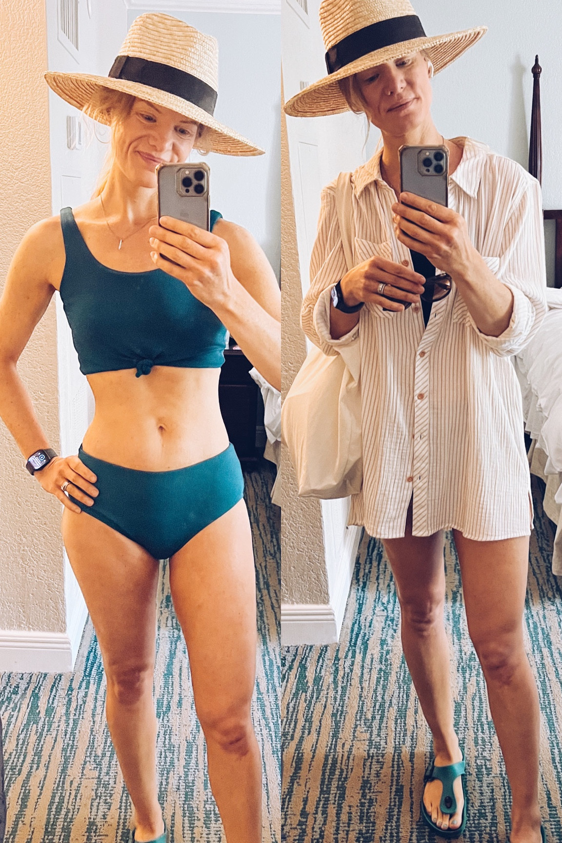 Vacation outfits. Swimsuits. Bikini. Amazon swim. Spring break. Full coverage swim suit. 

Size reference 5’9” 140 lbs

Ribbed bikini- medium
Good booty coverage.

Beach cover up shirt - xxl - love it!!

#LTKunder50 #LTKswim #LTKtravel