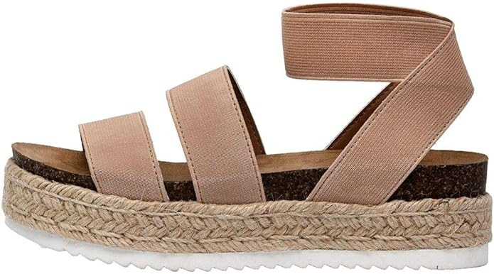 CUSHIONAIRE Women's Mandy Cork Espadrille Wedge Sandal | Amazon (US)