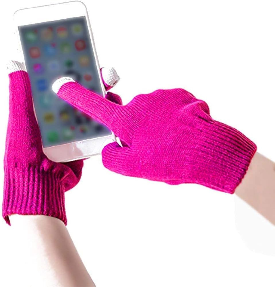 Winter Gloves for Unisex, Touchscreen Gloves, Womens Mens Cashmere Knit Warm Fleece Gloves | Amazon (US)